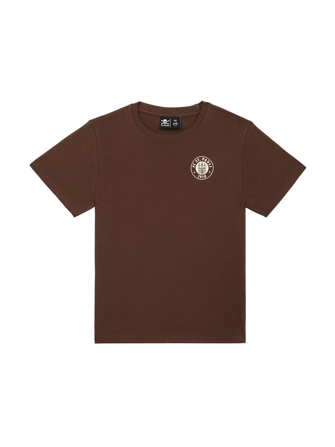 Kinder T-Shirt Logo "braun / off white"