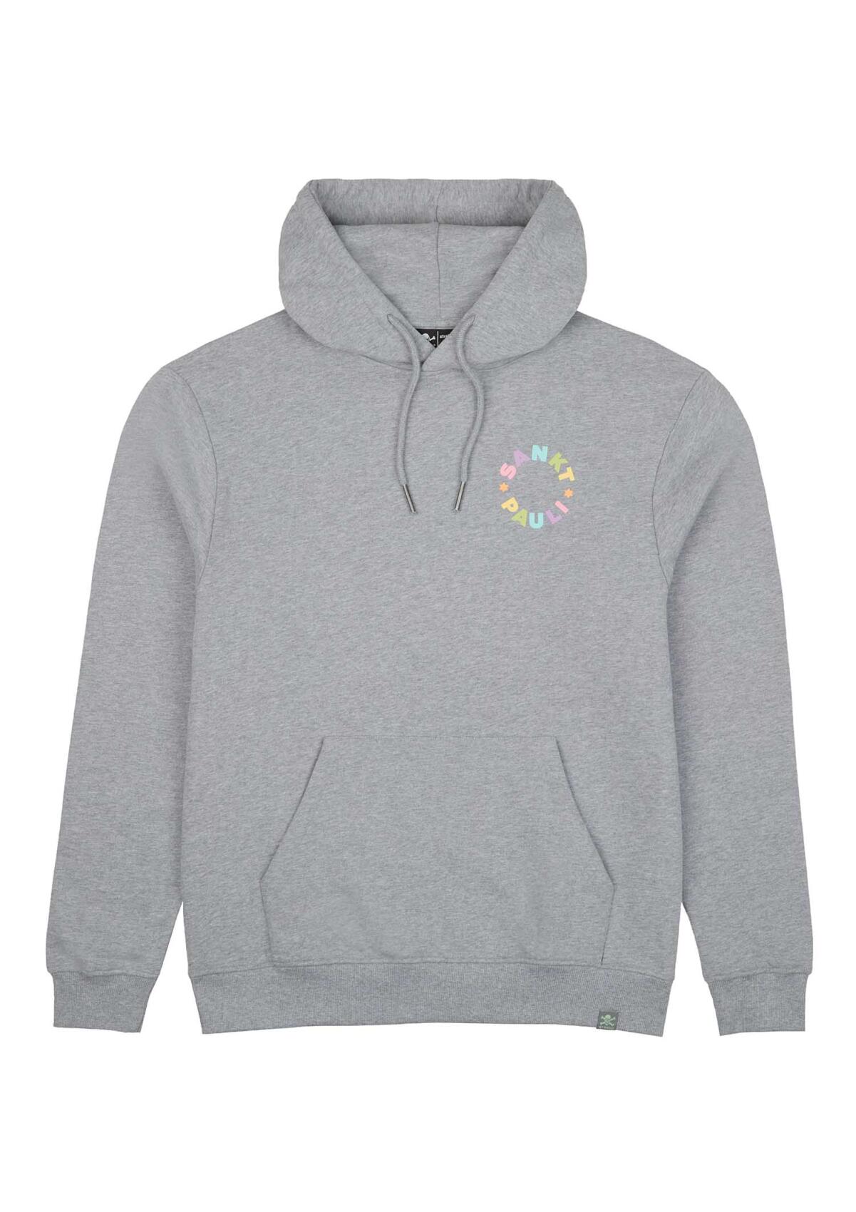 Kapuzenpullover Rainbow Circle - Grey Melange
