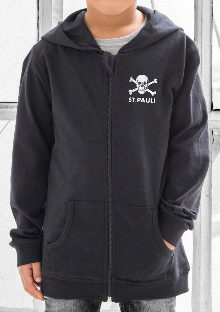 Kinder Kapuzenjacke Totenkopf