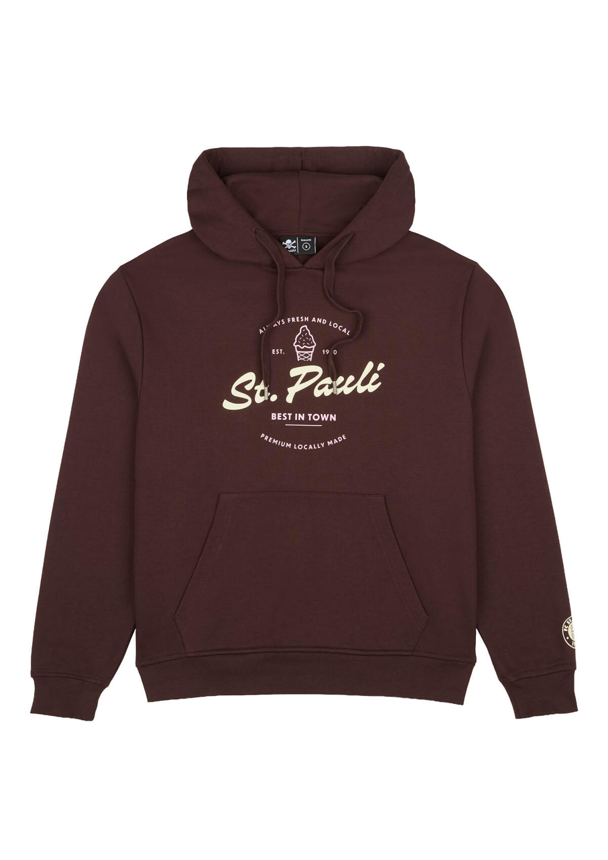 Kapuzenpullover "FÜR ST PAULI" braun
