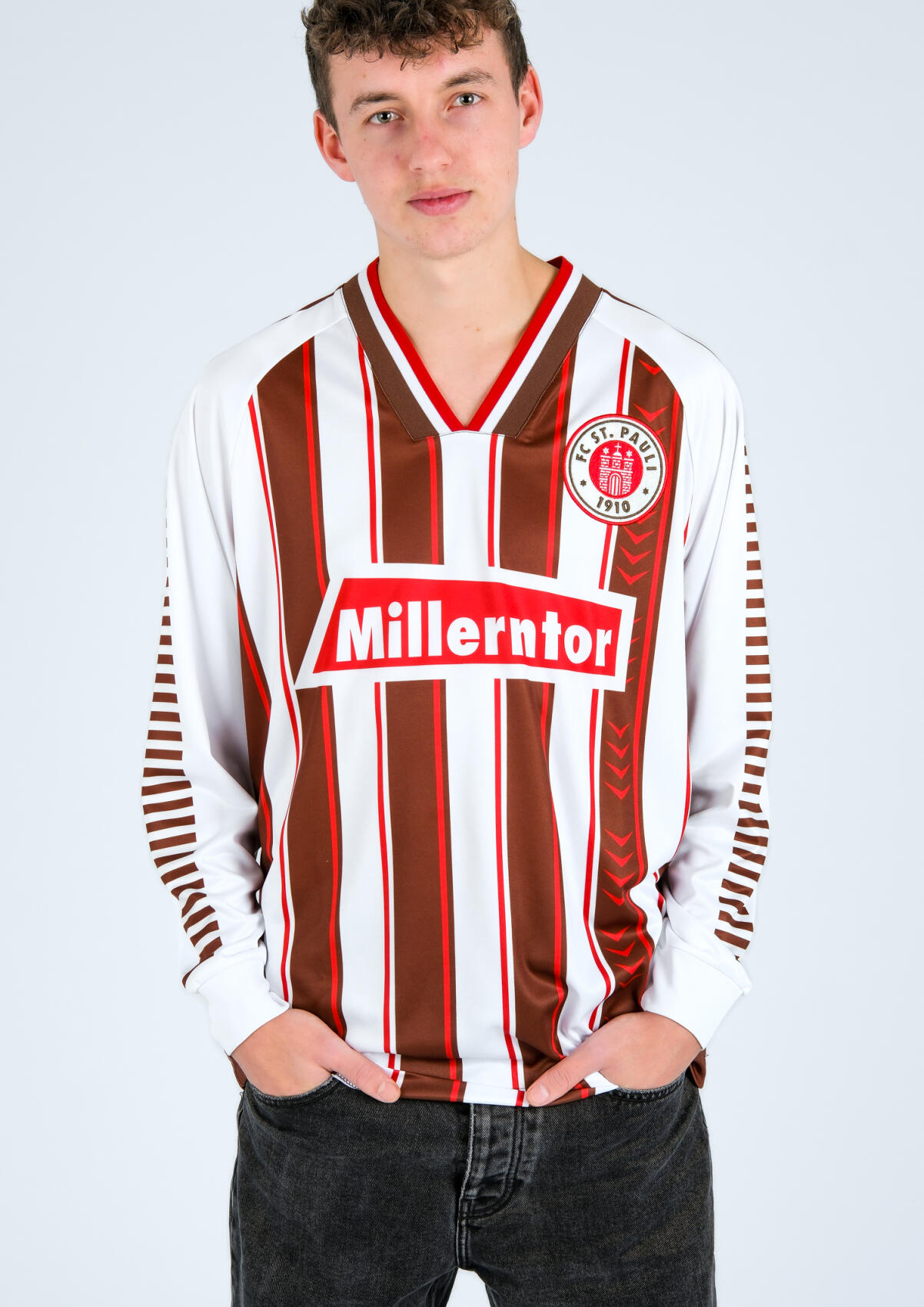 FC St. Pauli Retrotrikot "Streifen 1996"