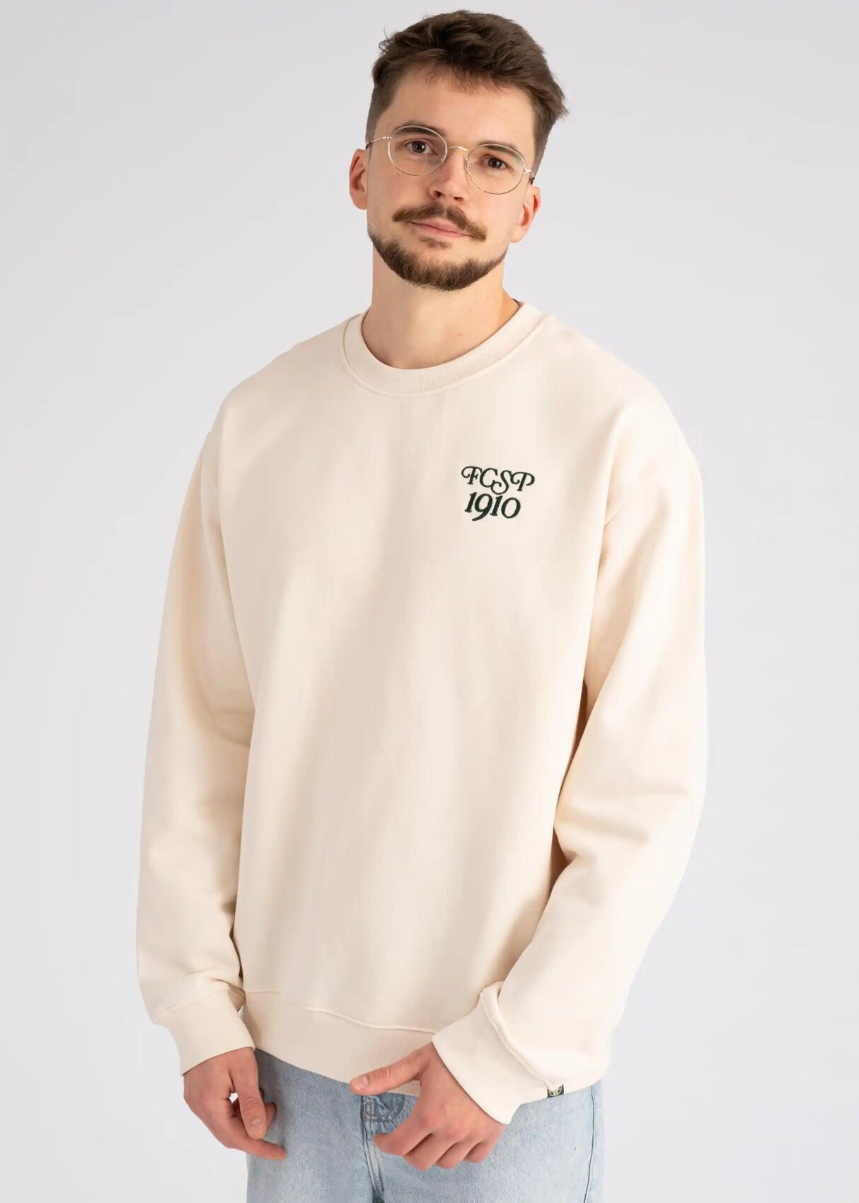 Sweater "Fussball Club 1910" creme