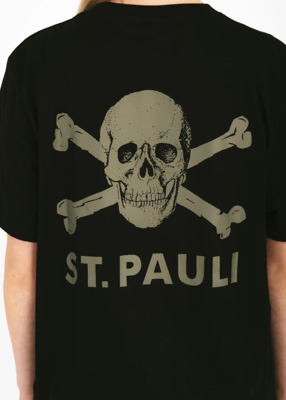 T-Shirt "Black / Olive" schwarz