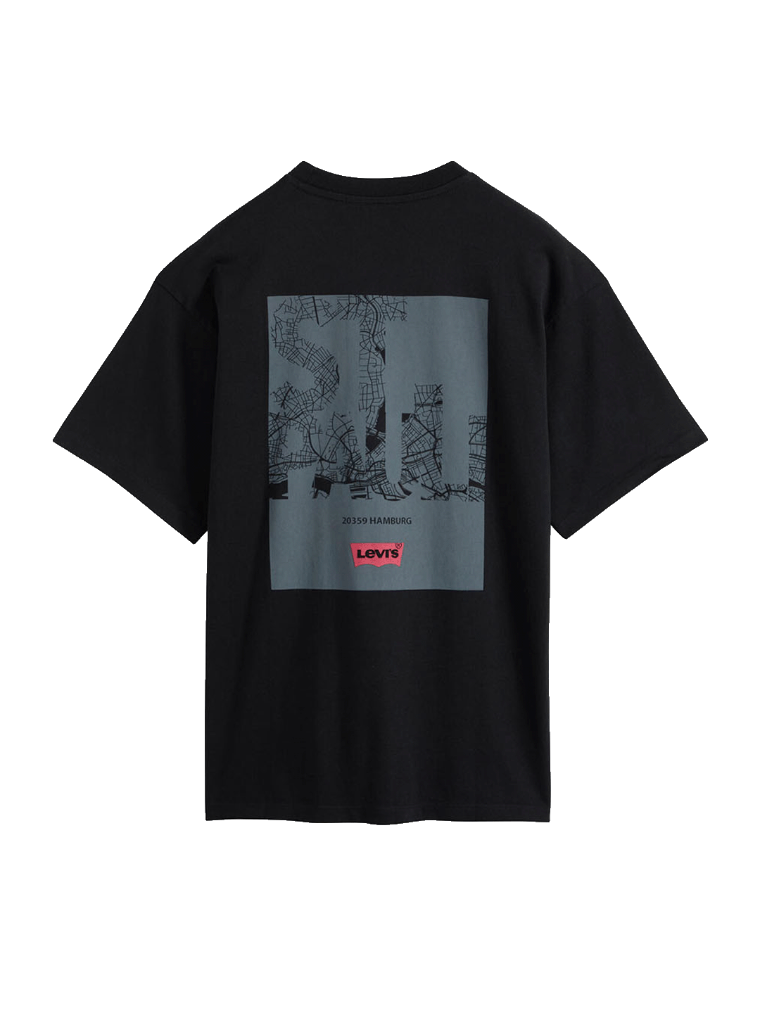 Levi’s x St. Pauli T-Shirt City Map schwarz