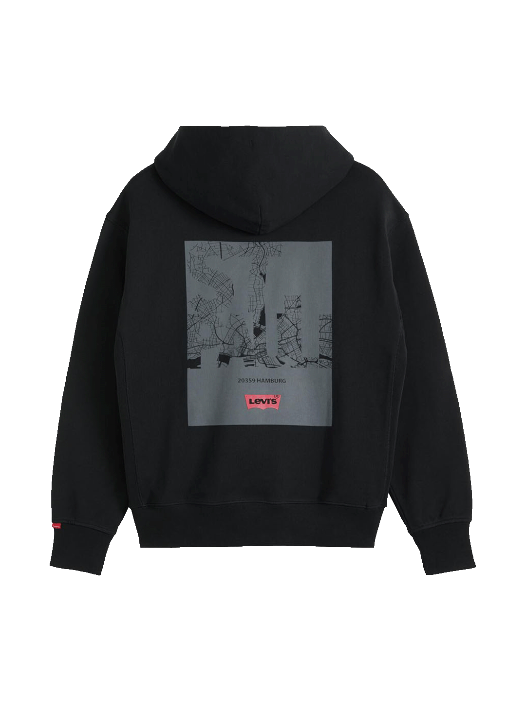 Levi’s x St. Pauli Hoodie City Map schwarz
