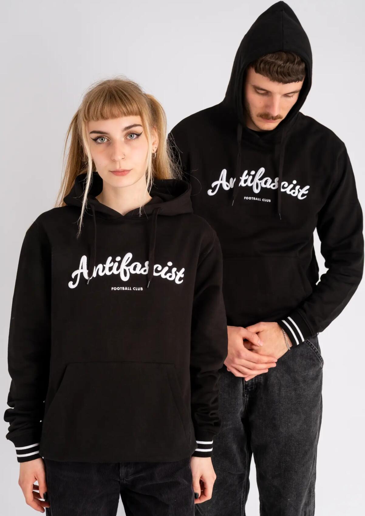 Kapuzenpullover "Antifascist Script"
