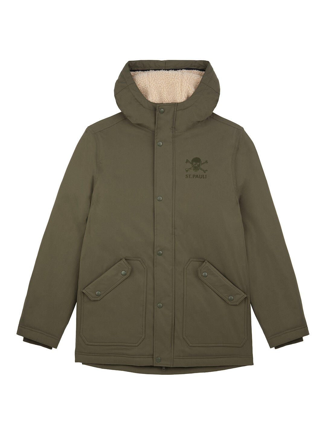 Winterjacke "Totenkopf Oliv"