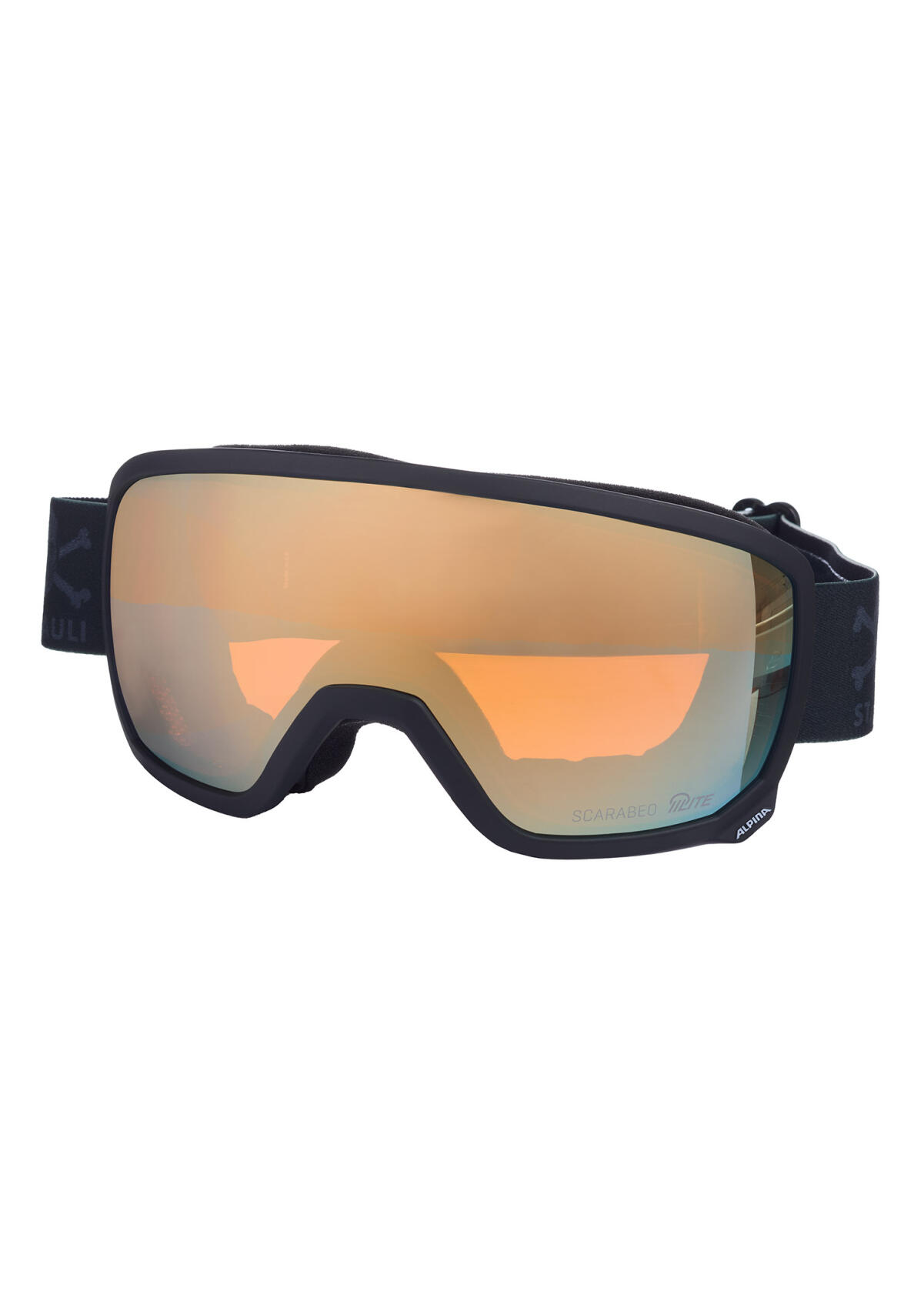 Masque de Ski Alpina Scarabeo S Moon Grey Matt Orange Masque de Ski Alpina Scarabeo S Moon Grey Matt Orange