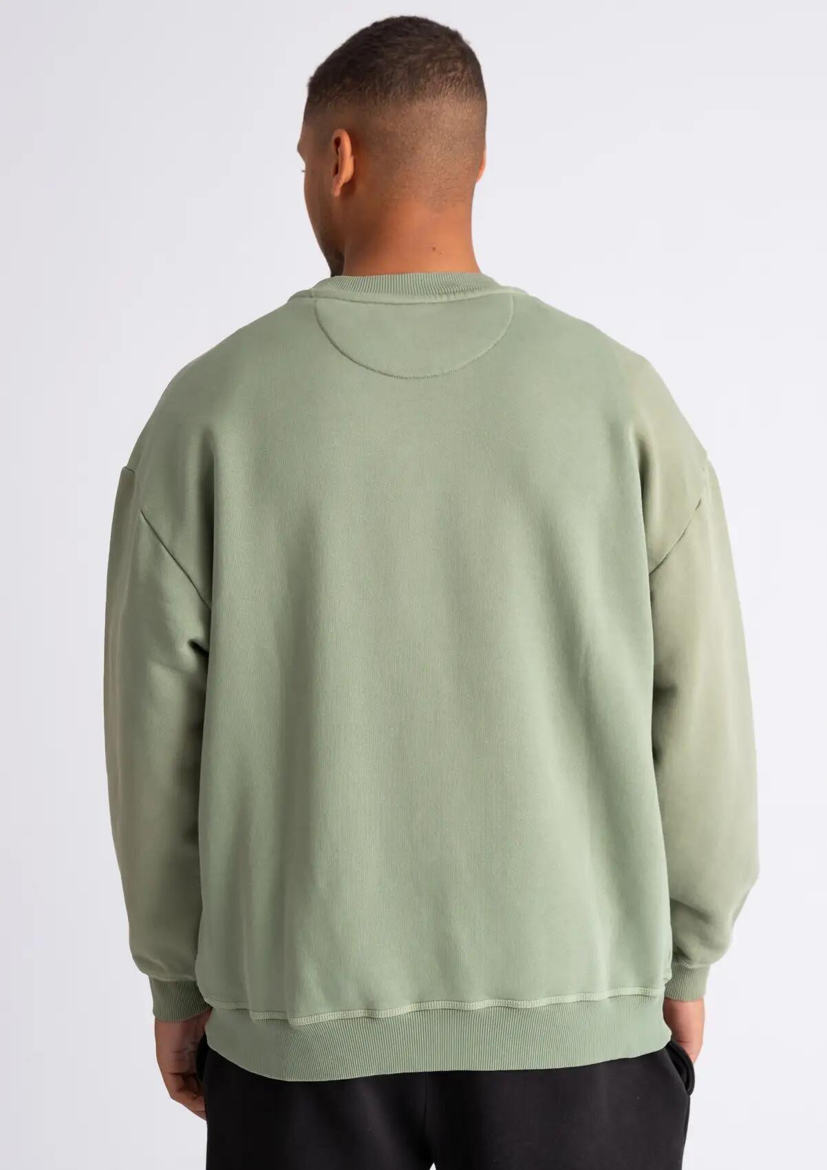 Sweater "Washed Tonal" oliv