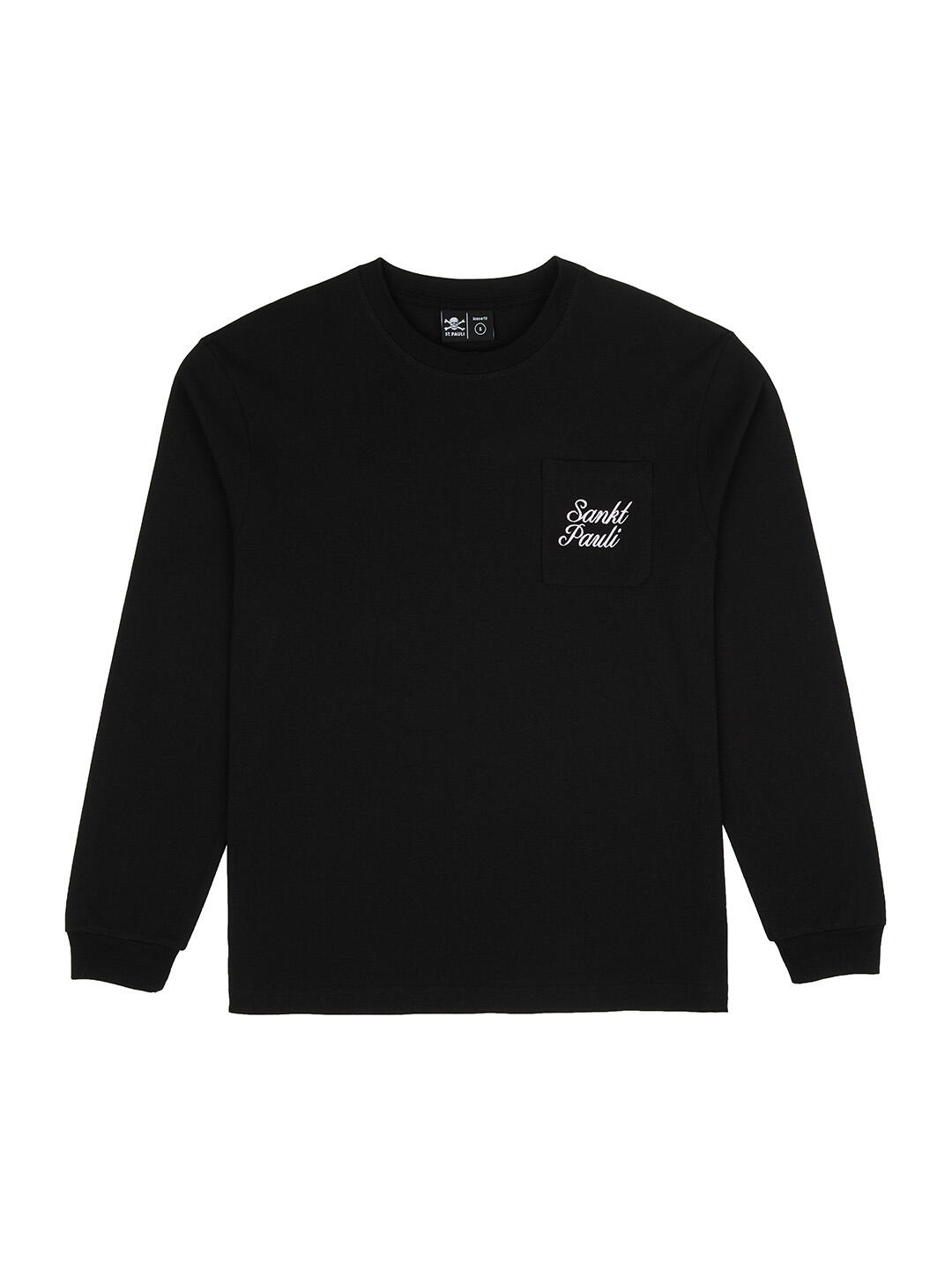 Longsleeve "Sankt Pauli Script Black"