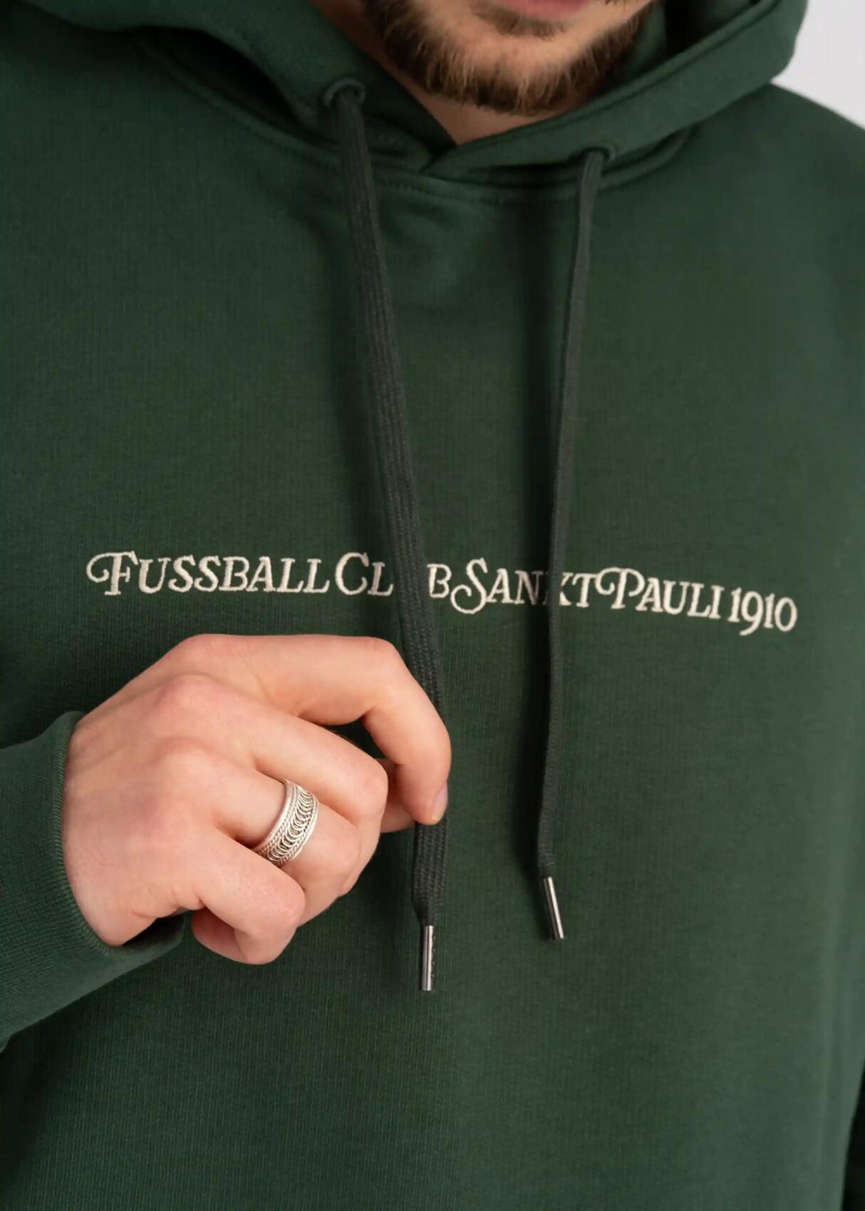 Kapuzenpullover "Fussball Club 1910" grün