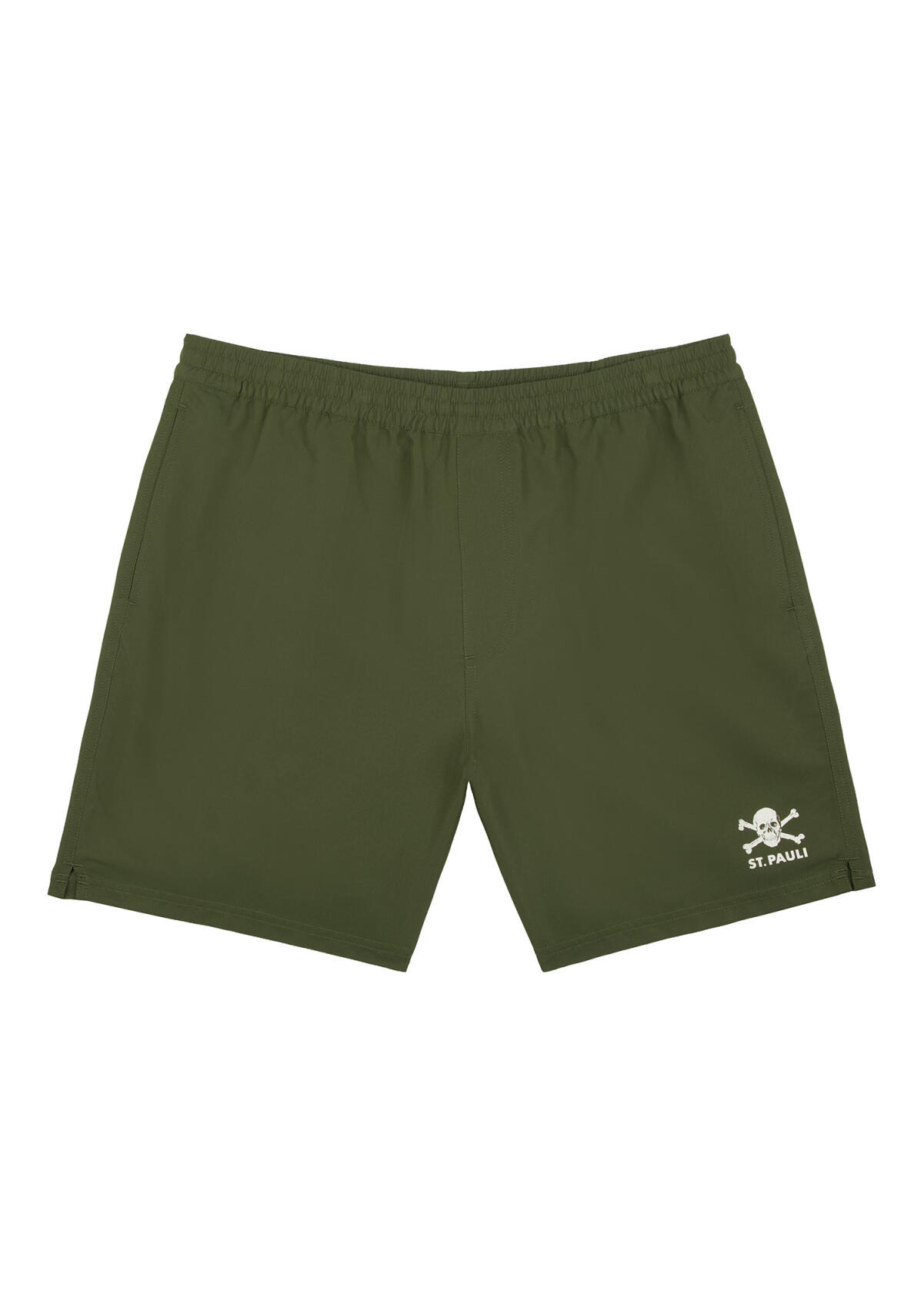 Badeshorts "Totenkopf" oliv