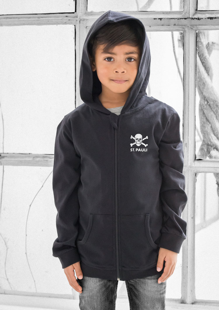 Kinder Kapuzenjacke Totenkopf