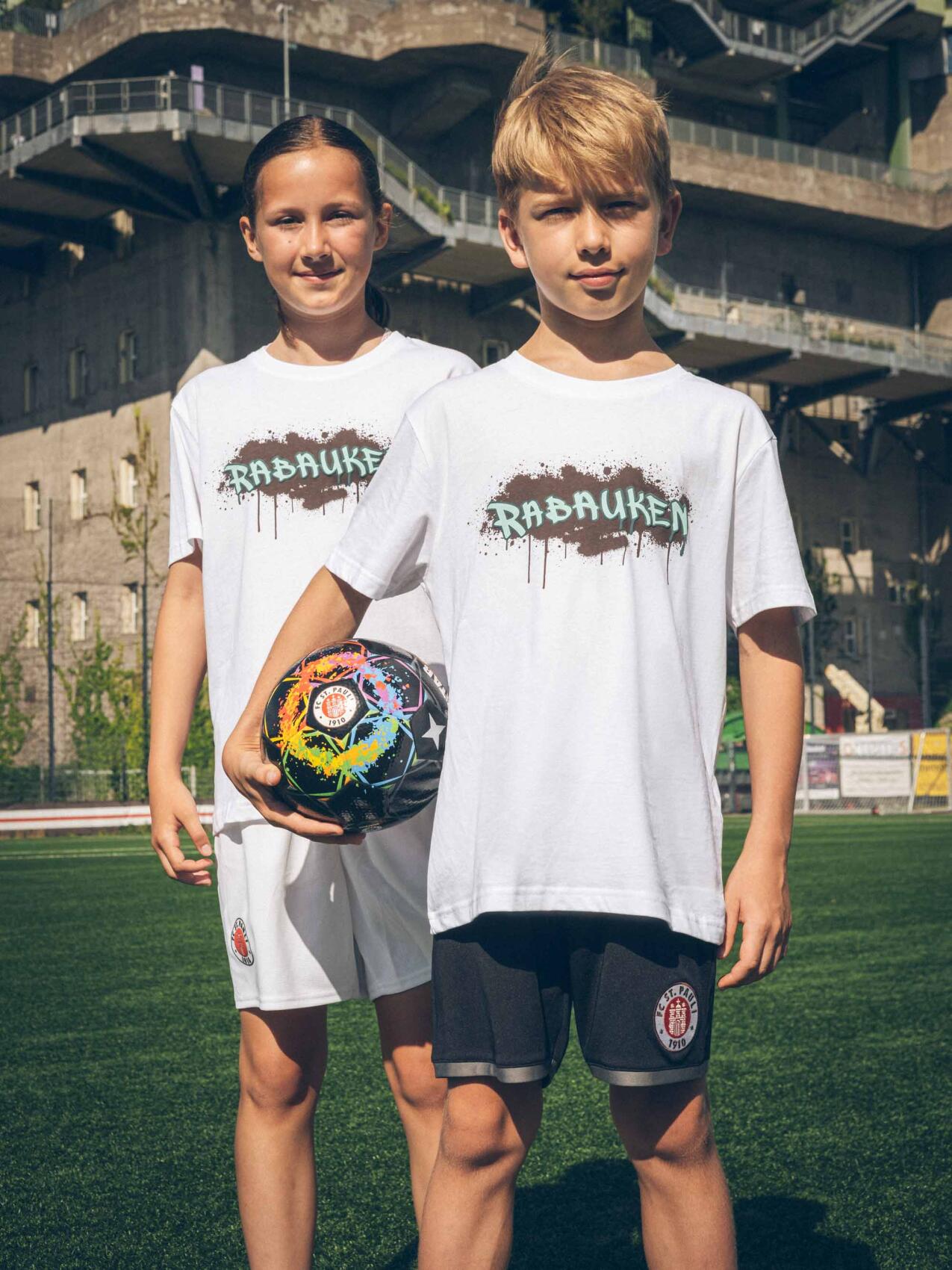 Kinder T-Shirt "Rabauken weiss"