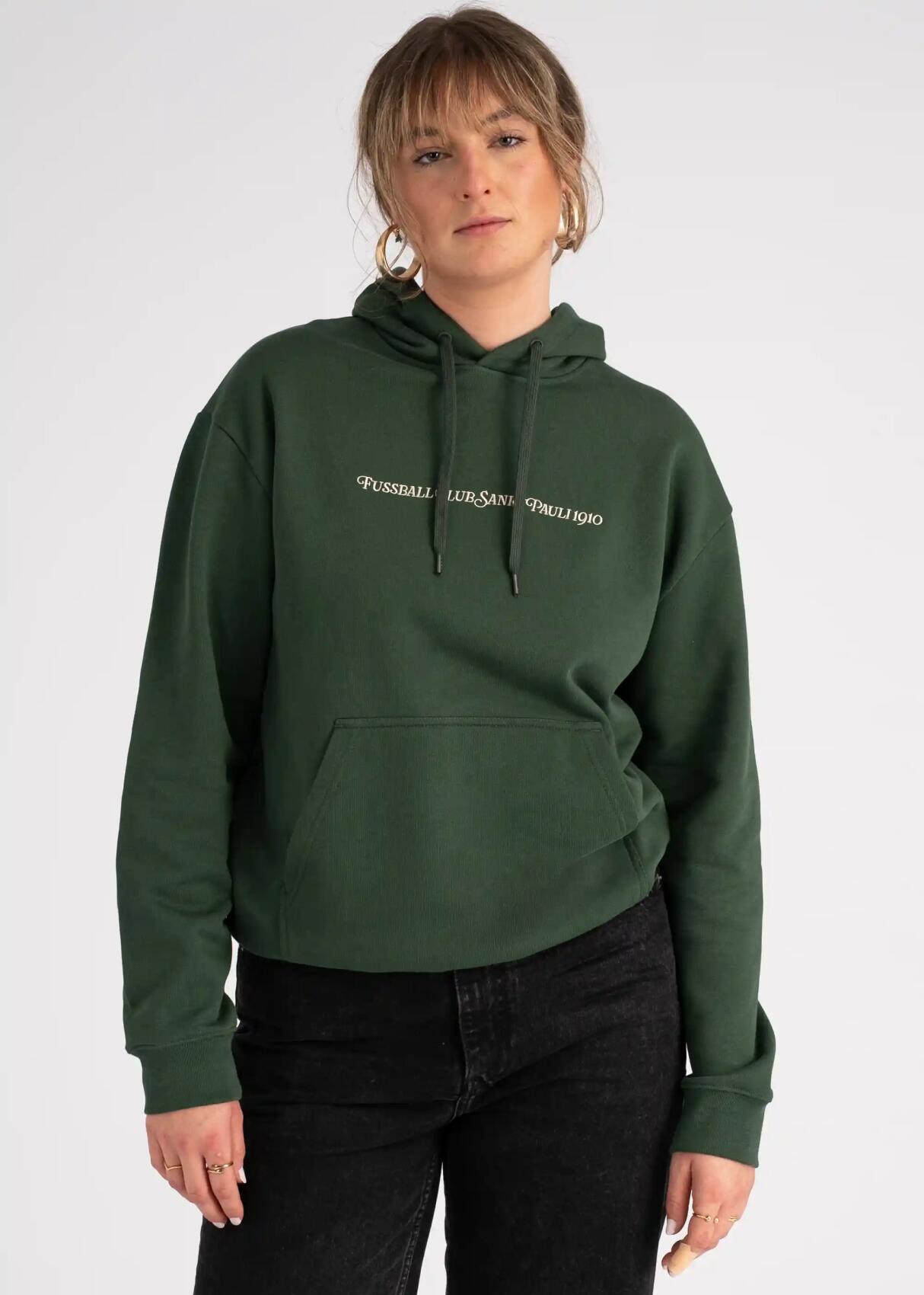 Kapuzenpullover "Fussball Club 1910" grün