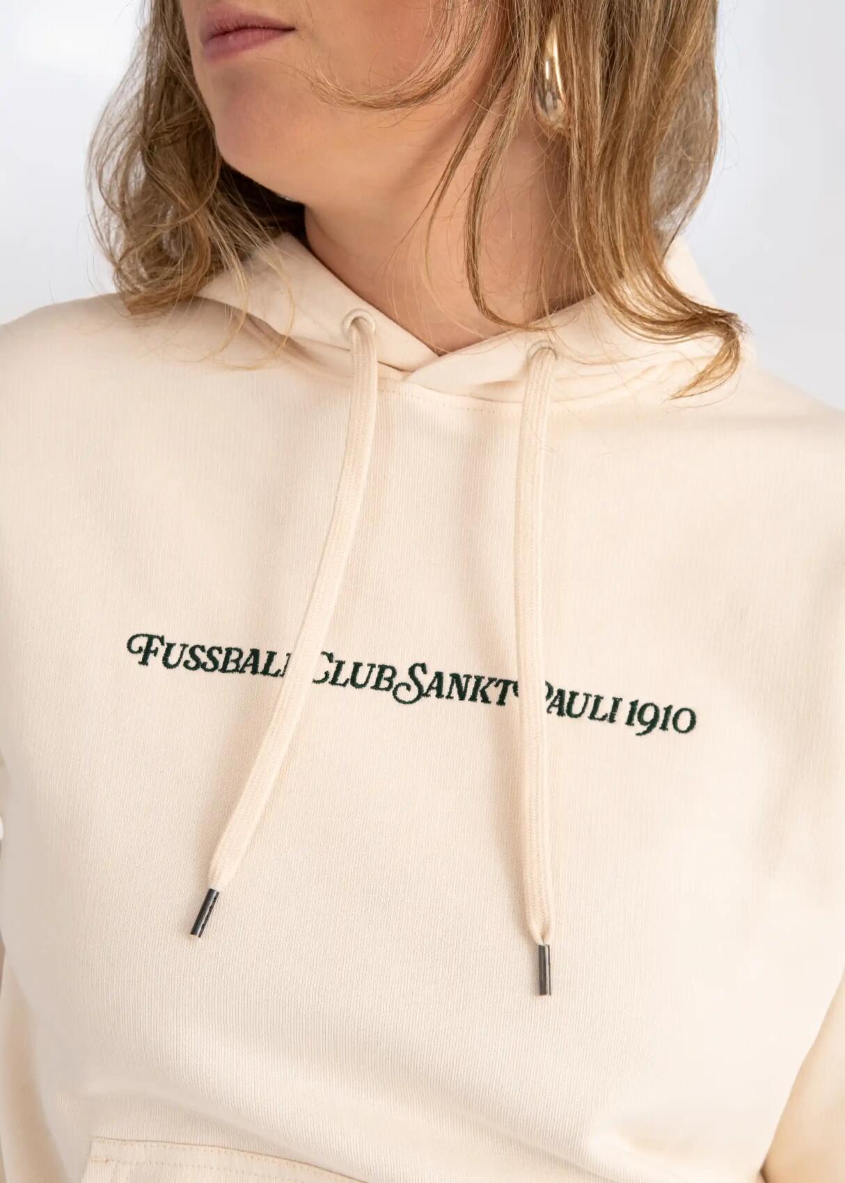Kapuzenpullover "Fussball Club 1910" creme