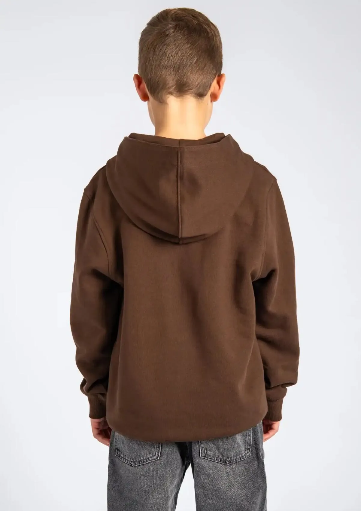 Kinder Kapuzenpullover Totenkopf Braun