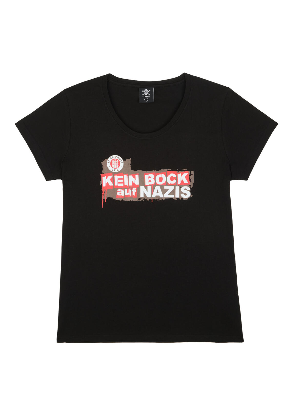T-Shirt "kein Bock auf Nazis" tailliert