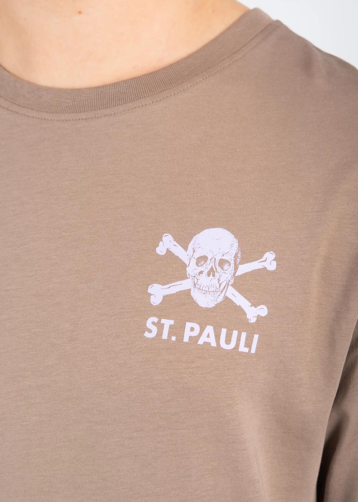 T-Shirt "Allez Allez" hellbraun/lila