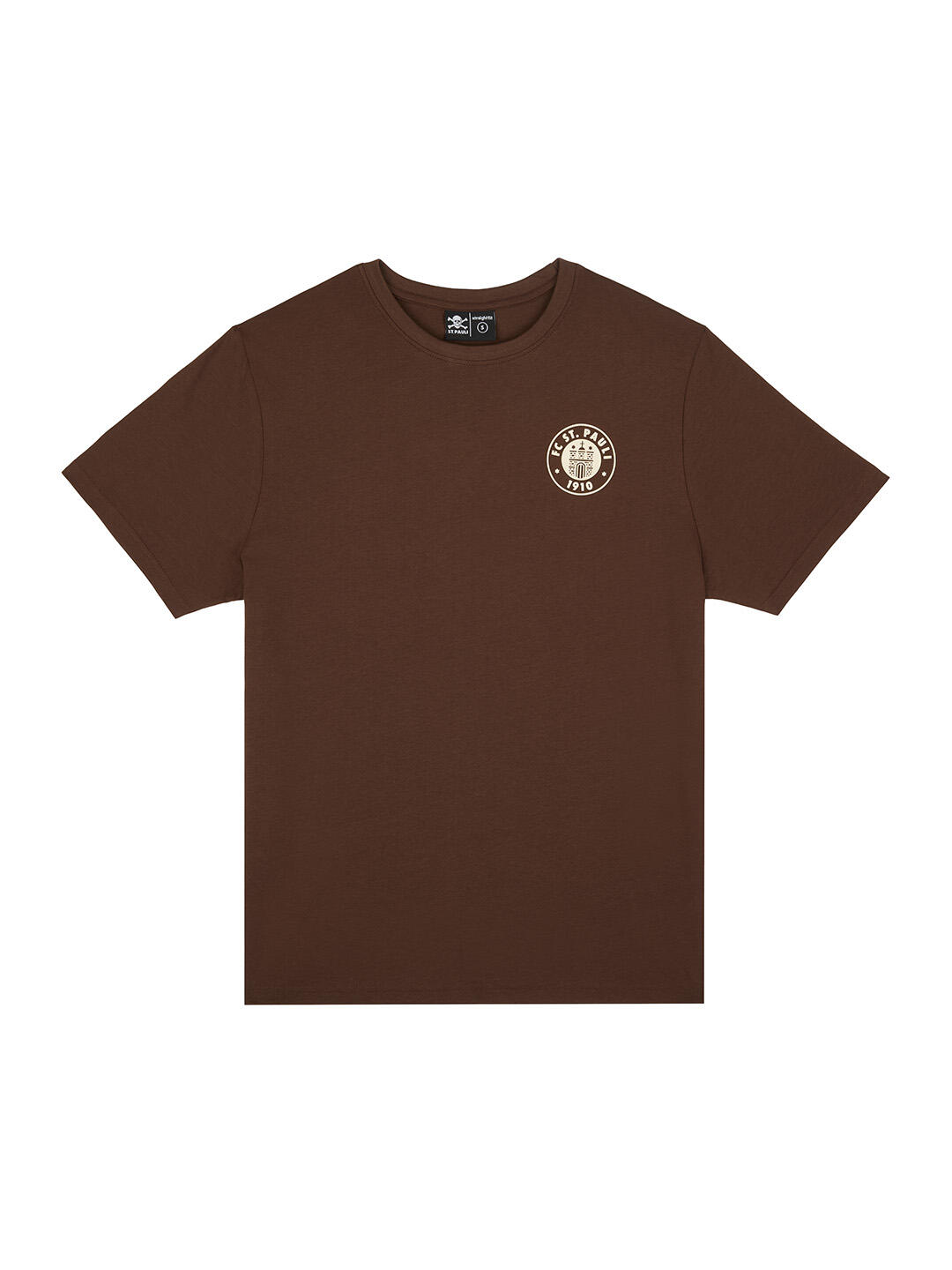 T-Shirt Logo"braun / off white"