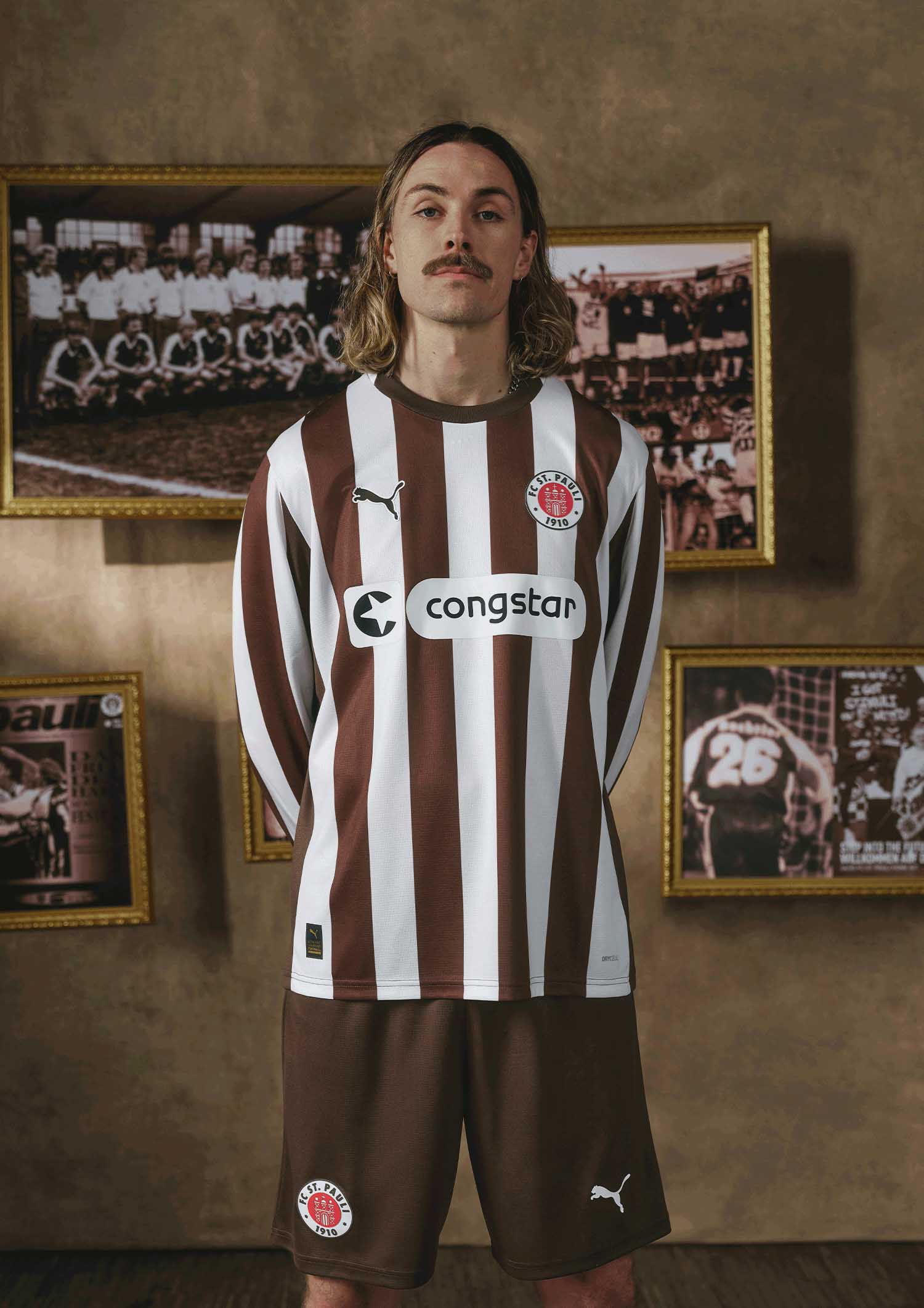 Official FC St. Pauli home jersey long sleeve 2025/26 - PUMA